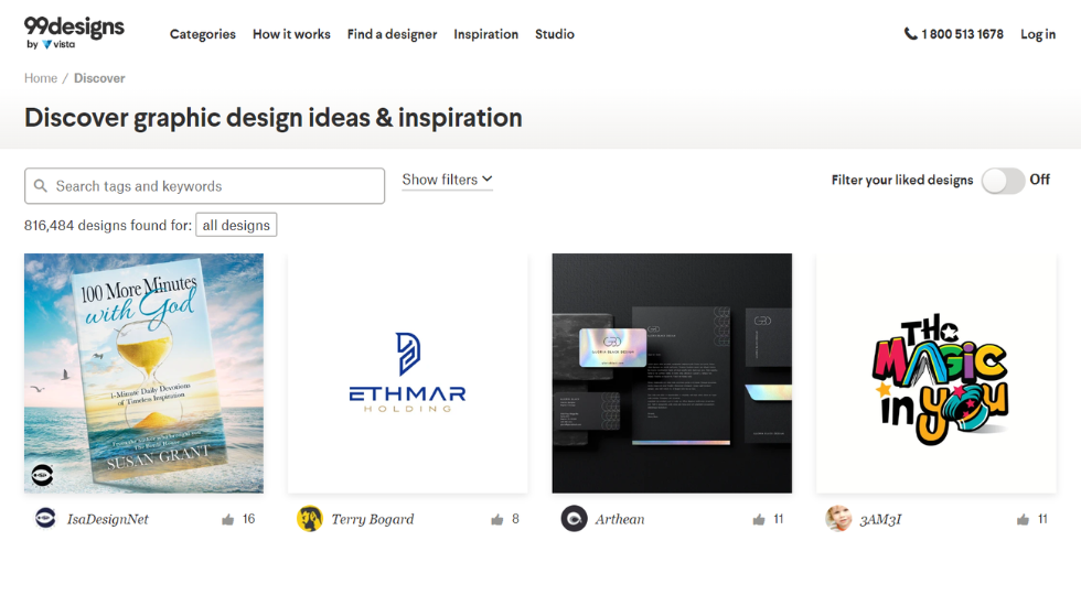 99designs.com - Web Design Inspiration