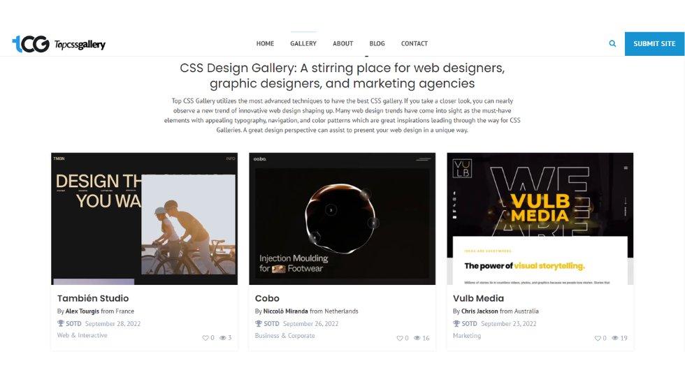  TopCSSGallery - Galleries-to-Inspire-Your-Designs